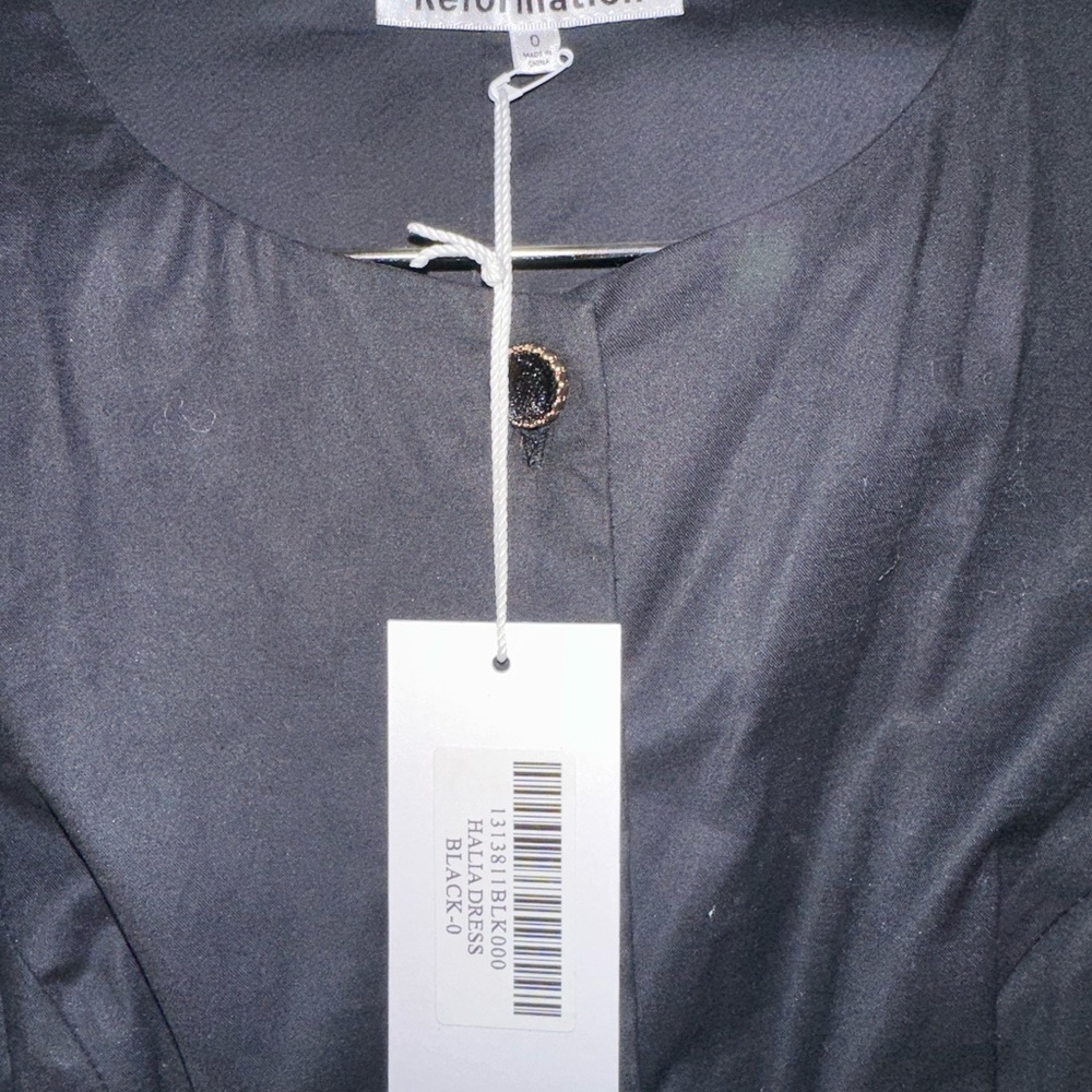 Reformation Black Halia Dress, Size 0 - Picture 5 of 7